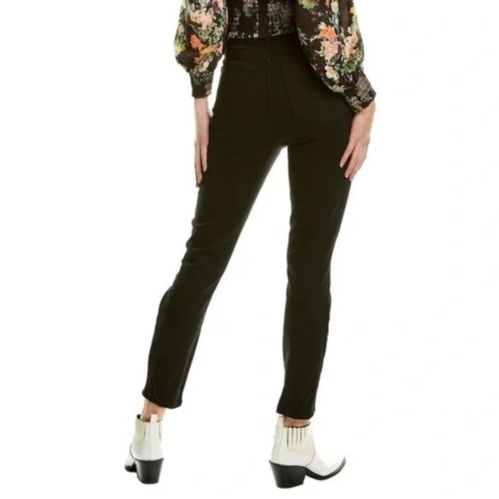 7 for all Mankind Jen7 High Waist Ankle Black Skinny Jeans - Picture 4 of 5